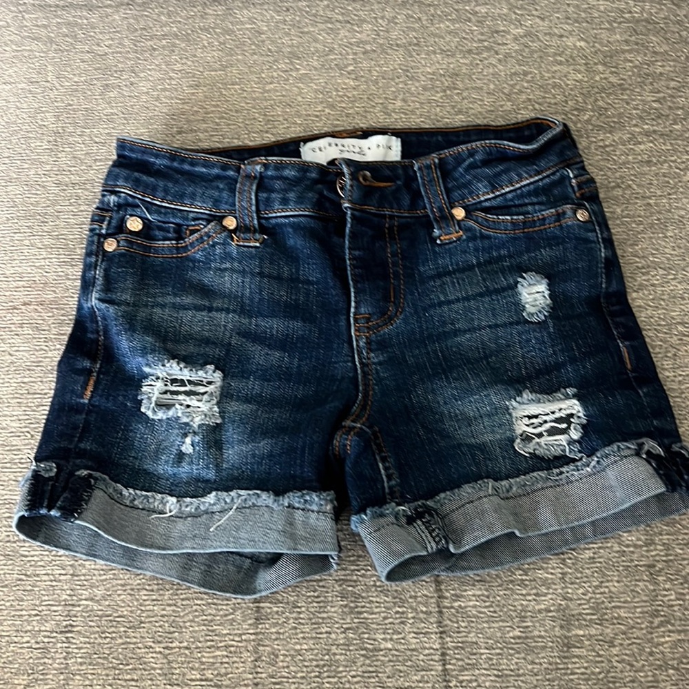 Celebrity Pink girls size 7 denim shorts